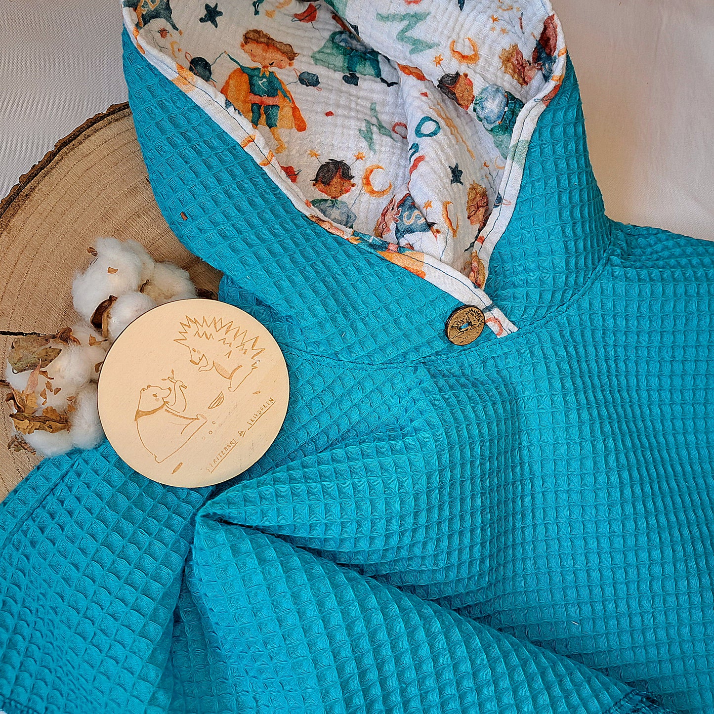 Badeponcho, Handtuch, Kleinkinderaccessoire, Babyaccessoire, praktisch, schnelltrocknend, luftig, leicht, Sommeraccessoire