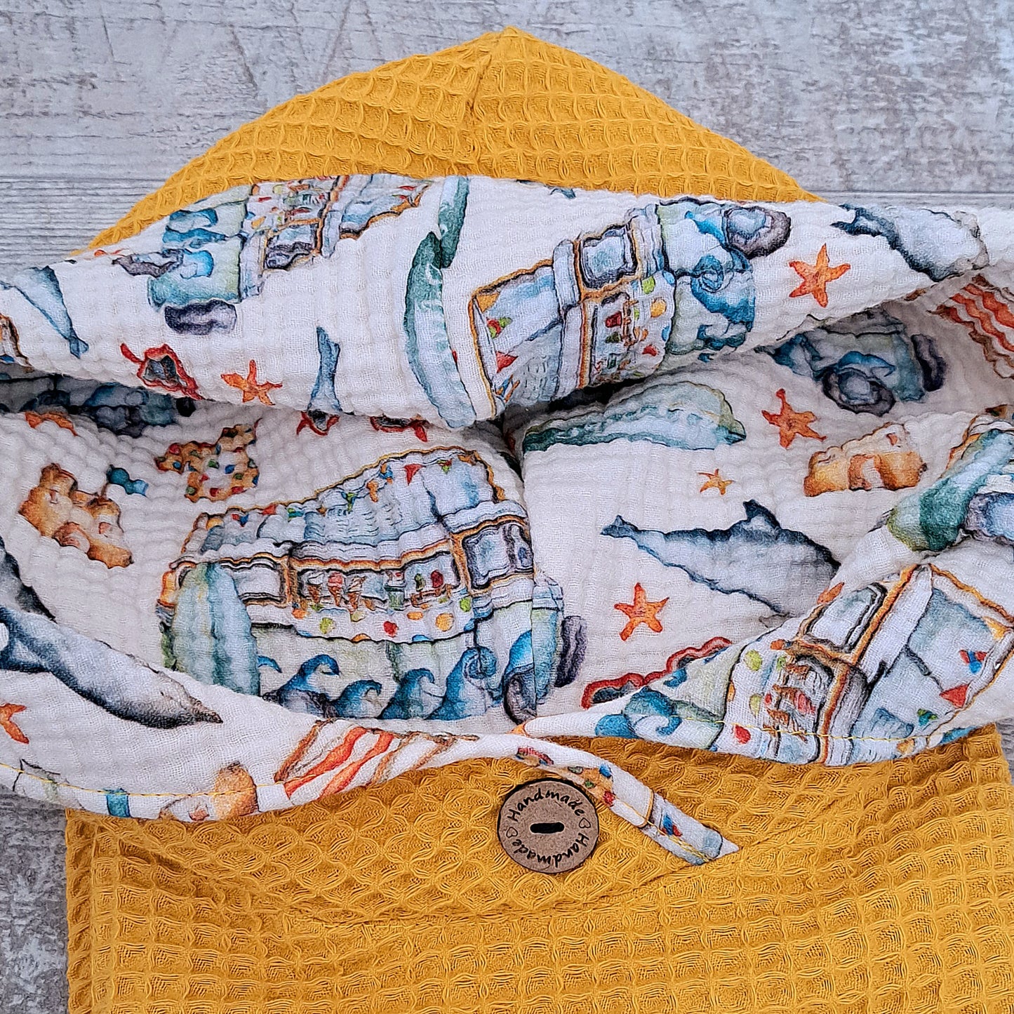 Badeponcho, Handtuch, Kleinkinderaccessoire, Babyaccessoire, praktisch, schnelltrocknend, luftig, leicht, Sommeraccessoire