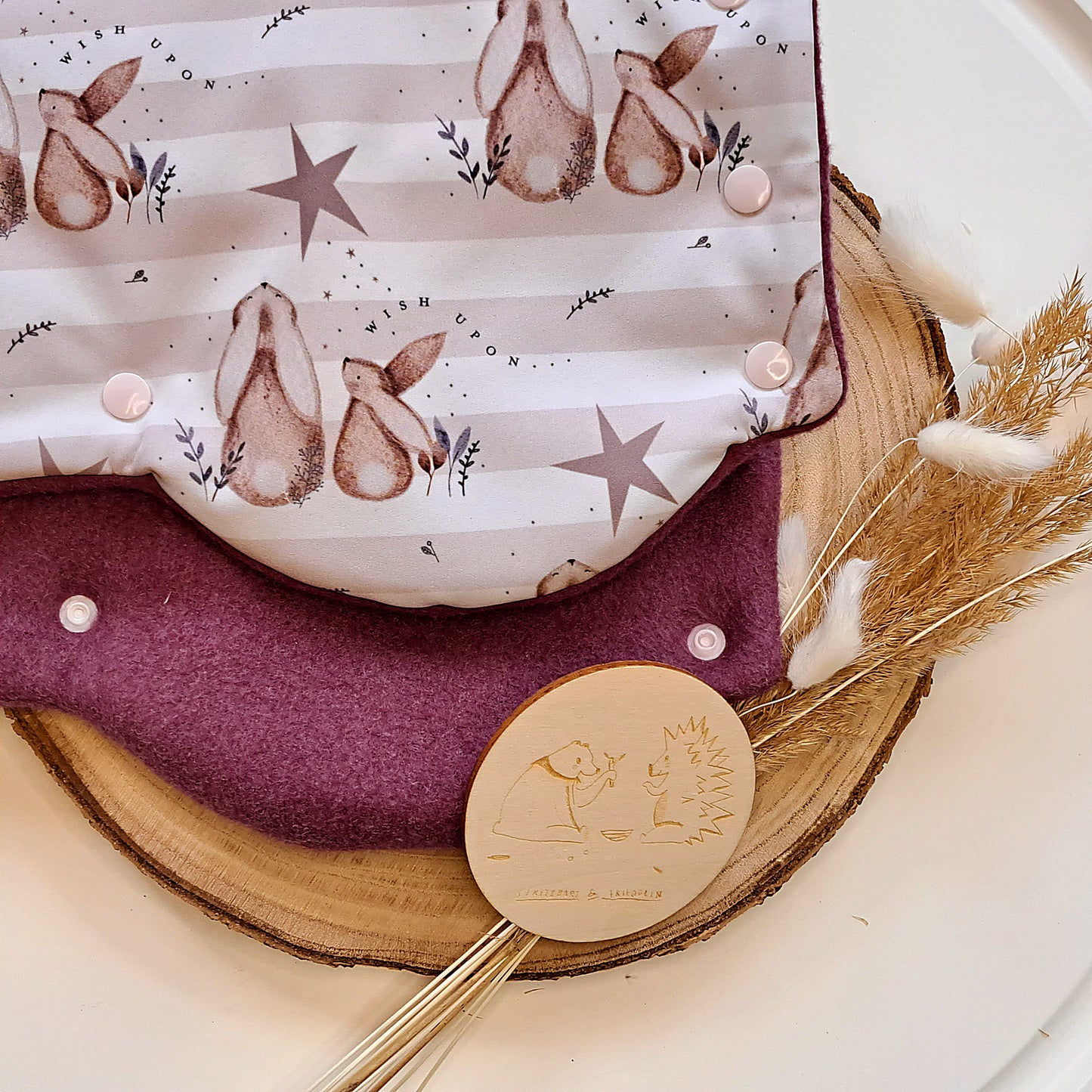 Kinderwagenhandschuh, Muff, Begleiter, kalte Tage, Softshell, Bio-Baumwollvlies, Häschen, Neutral, Wunsch, Sterne, kuschlig