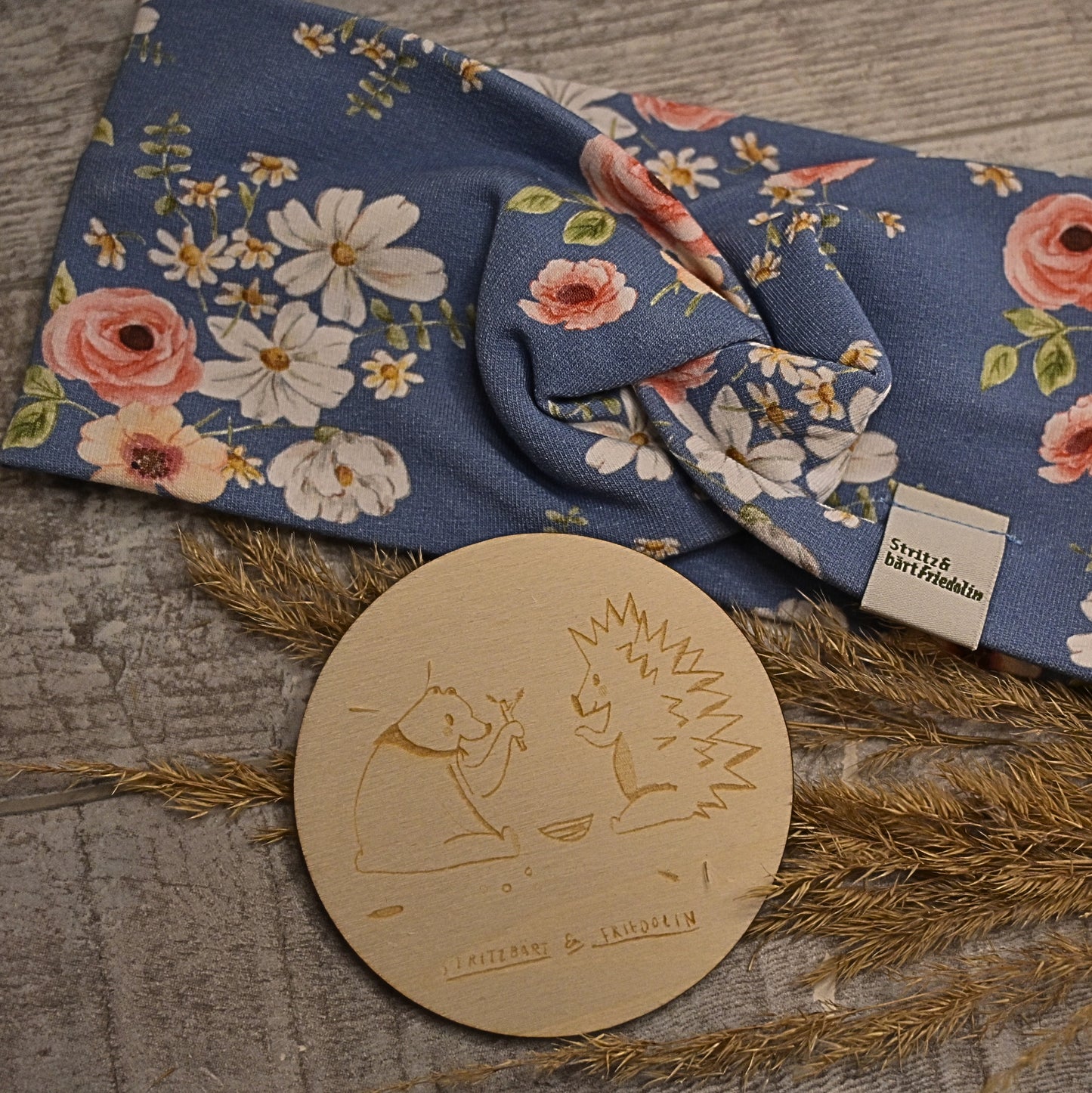 Knotenstirnband, Kind, Kinderstirnband, blumen, rosa, weiß, grün, blau