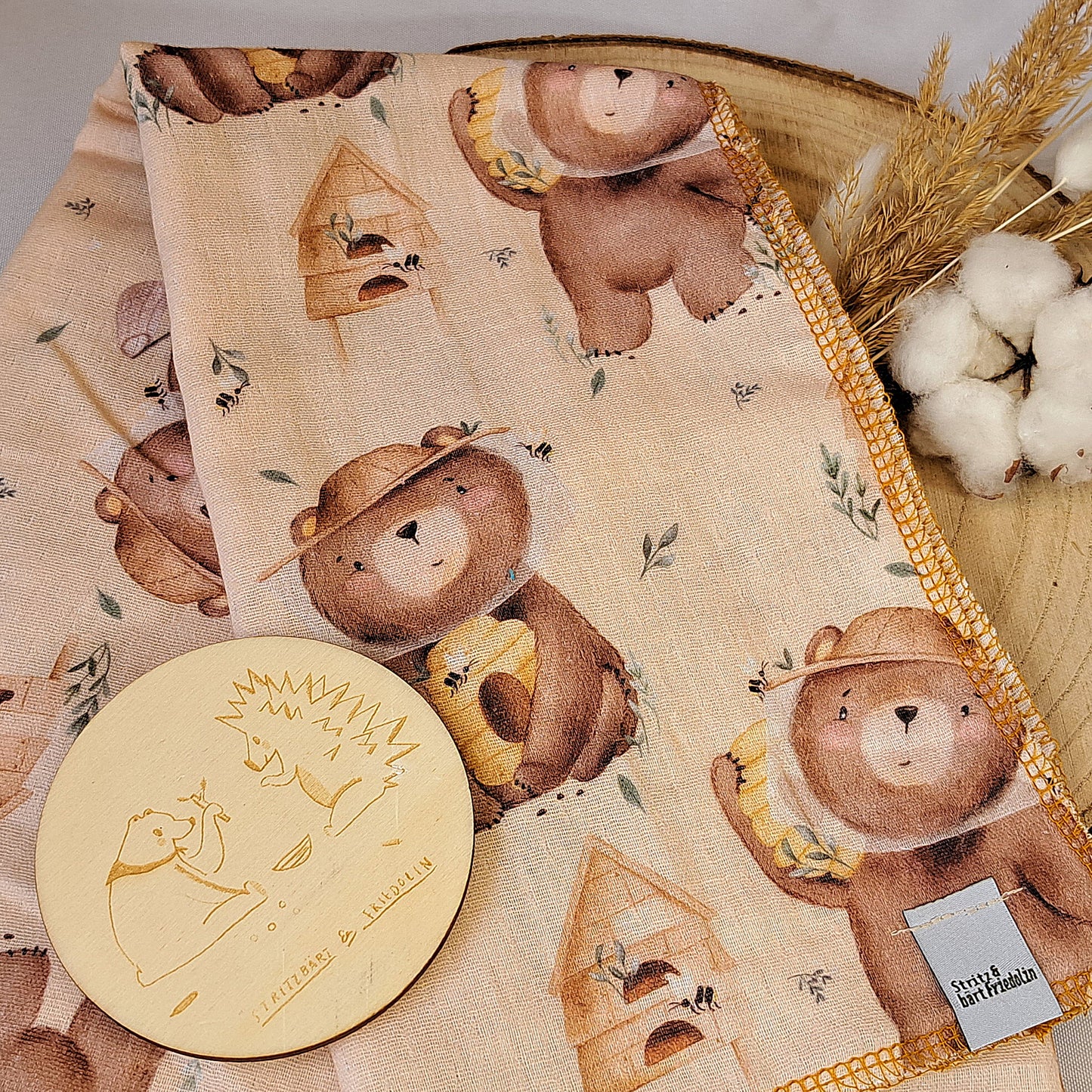 Musselintuch, Schmusetuch, Babydecke, Spucktuch, Weicher Stoff, Kuschelig