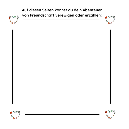 Am Ende des Buches Seiten zum Selbstgestalten