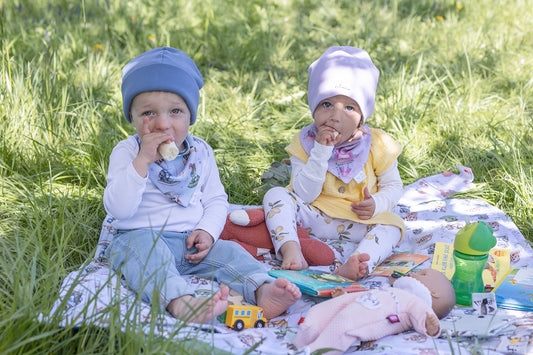 DREIECKSTUCH | aus weichem Rippjersey - anschmiegsam und mitwachsend dank 2 Druckknöpfe