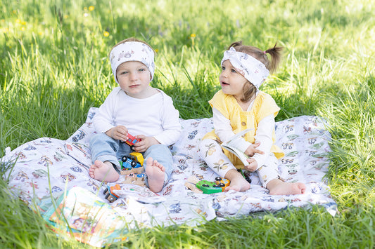 STIRNBAND "Kinder" | aus weichem Rippjersey - super dehnbar und mitwachsend - mit oder ohne Knotendetail