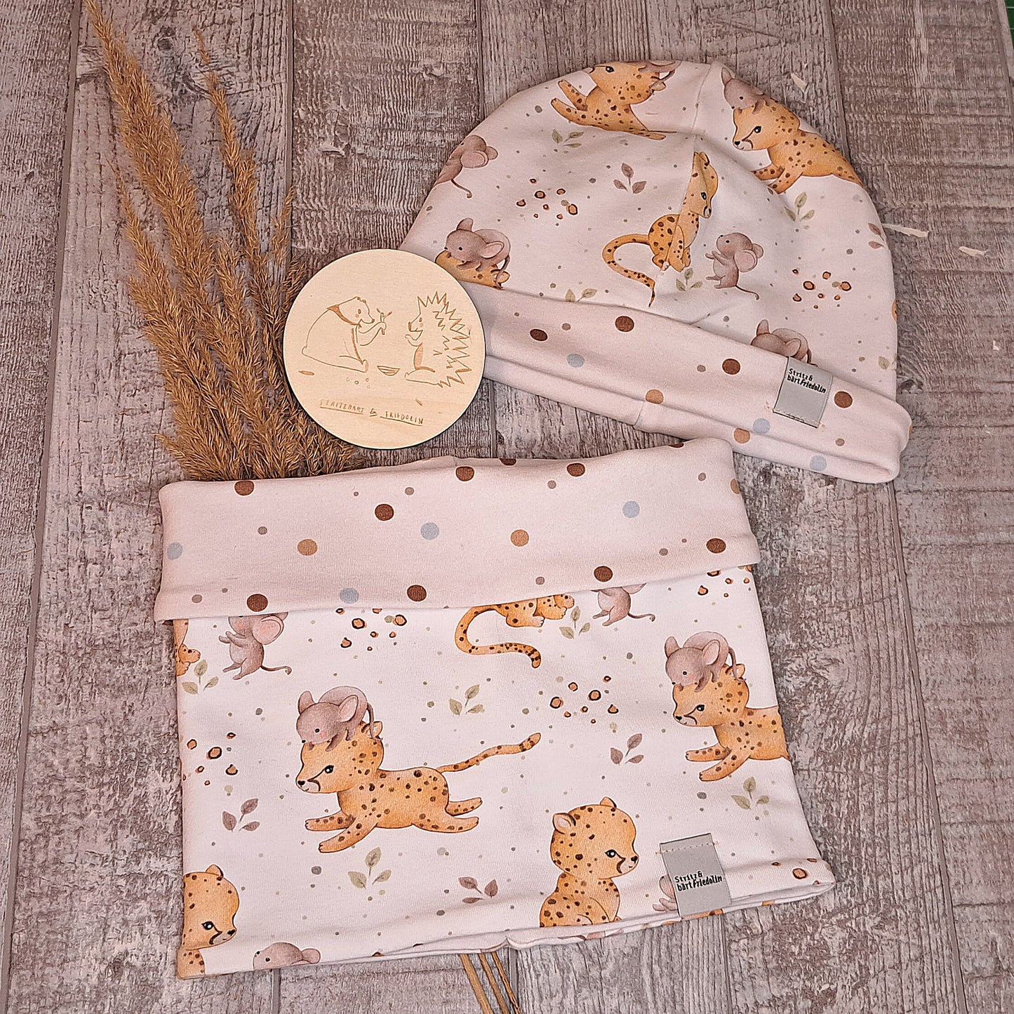 Loop, Schal, Kleinkind, Kleinkindaccessoire, Frühjahr, Herbst, Neutral, Babytiger, Mäuschen, punkte