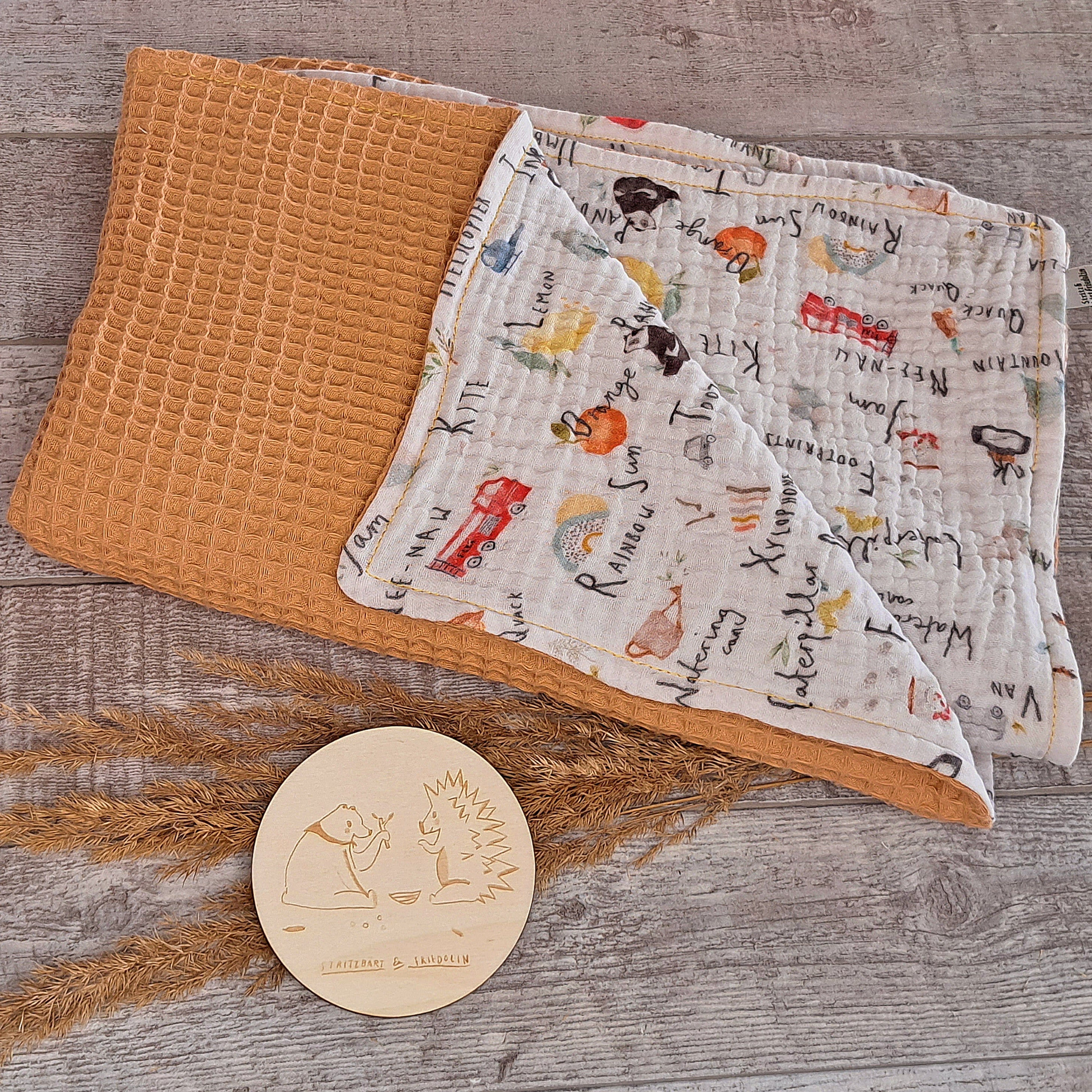 Sommerdecke, Babydecke, Waffelpique, Musselin, Luftig, Leicht, 60x80, 70x100