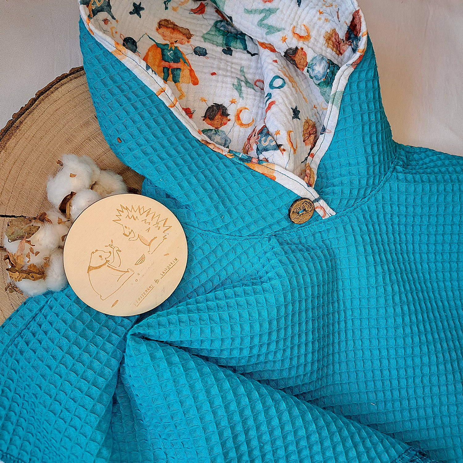  Badeponcho, Handtuch, Kleinkinderaccessoire, Babyaccessoire, praktisch, schnelltrocknend, luftig, leicht, Sommeraccessoire