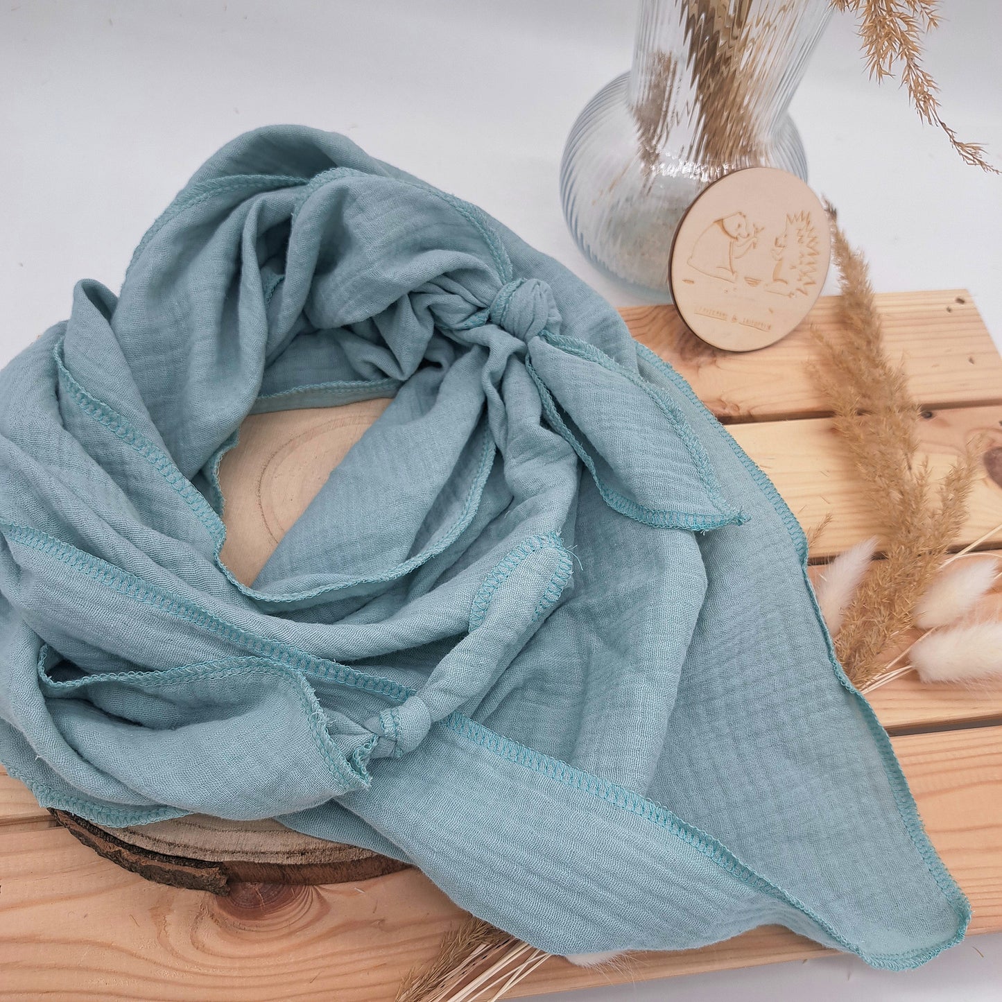 Musselinschal_Mint