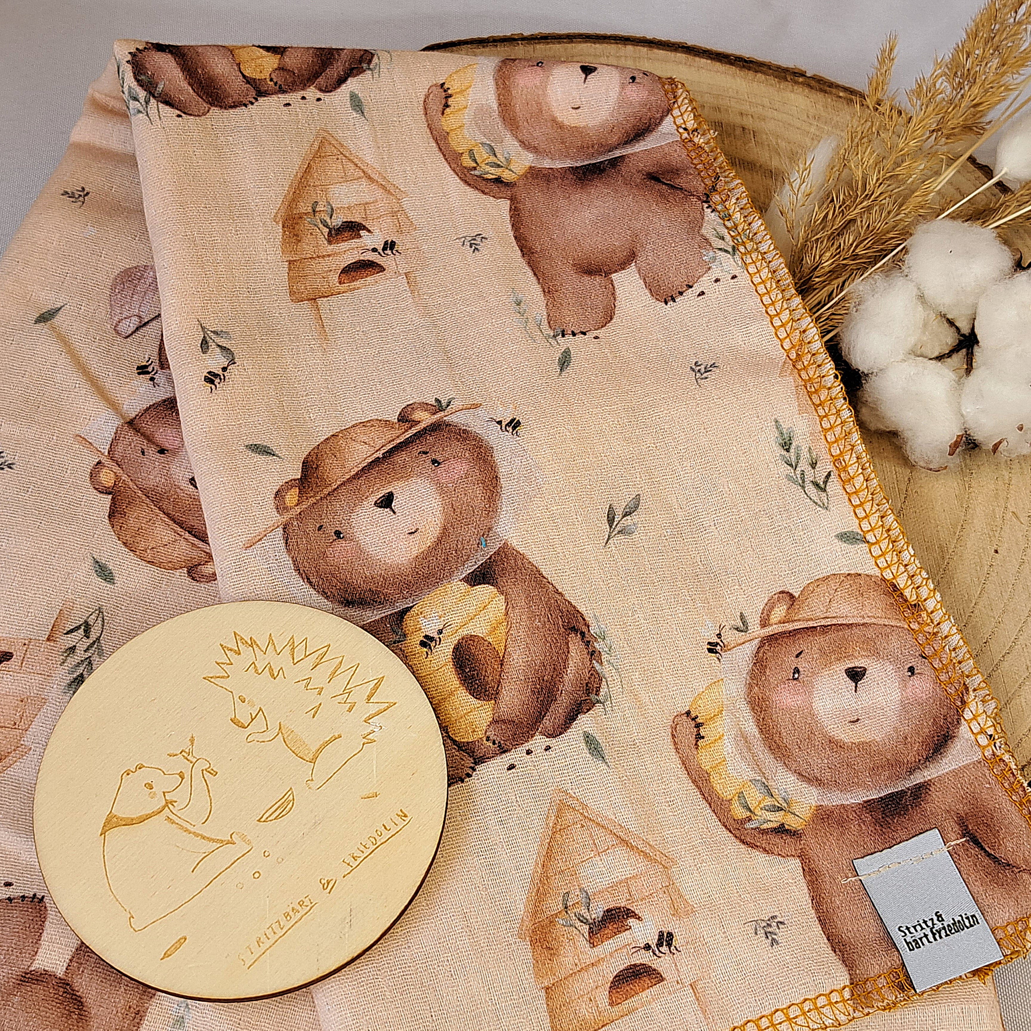 Musselintuch, Schmusetuch, Babydecke, Spucktuch, Weicher Stoff, Kuschelig