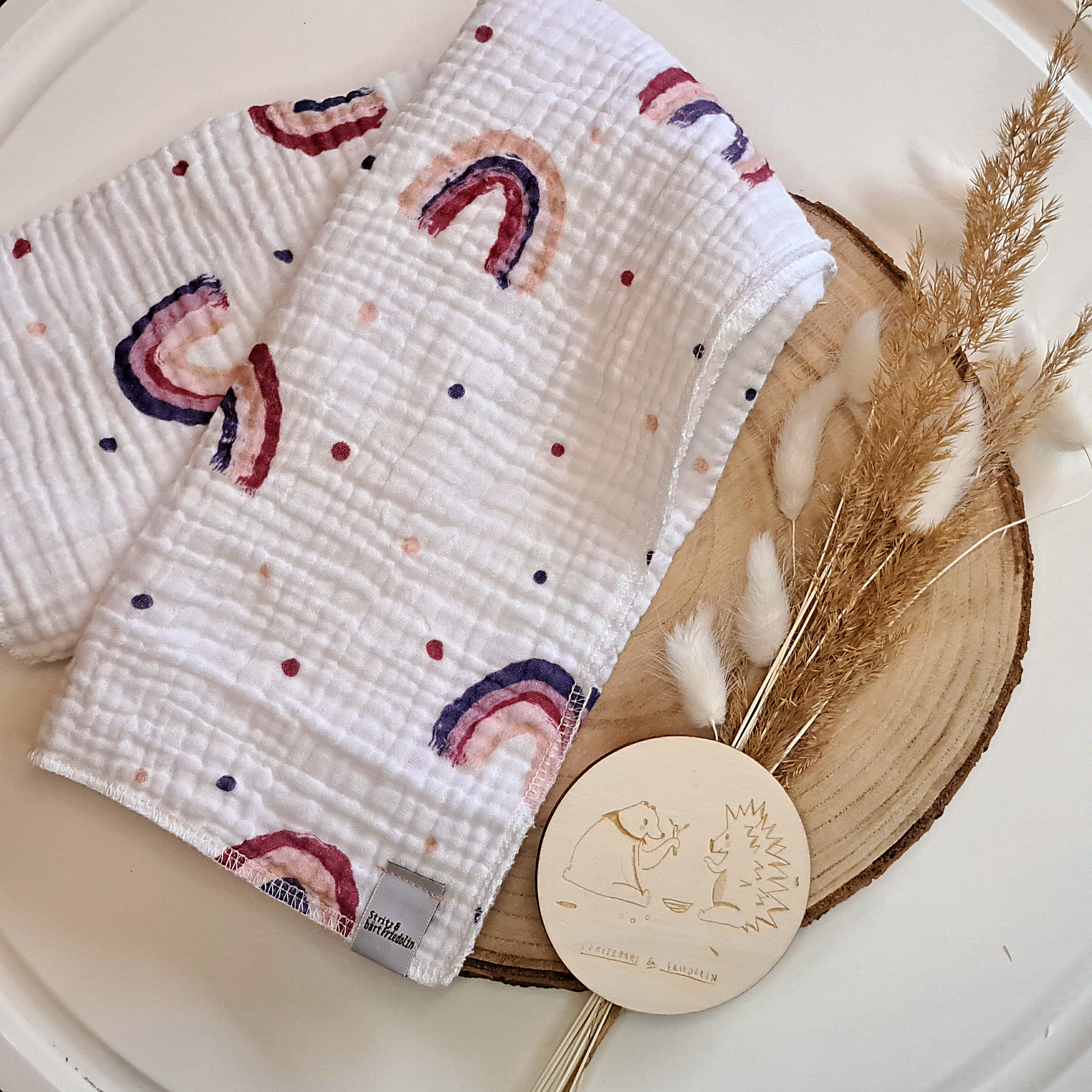 Musselintuch, Schmusetuch, Babydecke, Spucktuch, Weicher Stoff, Kuschelig