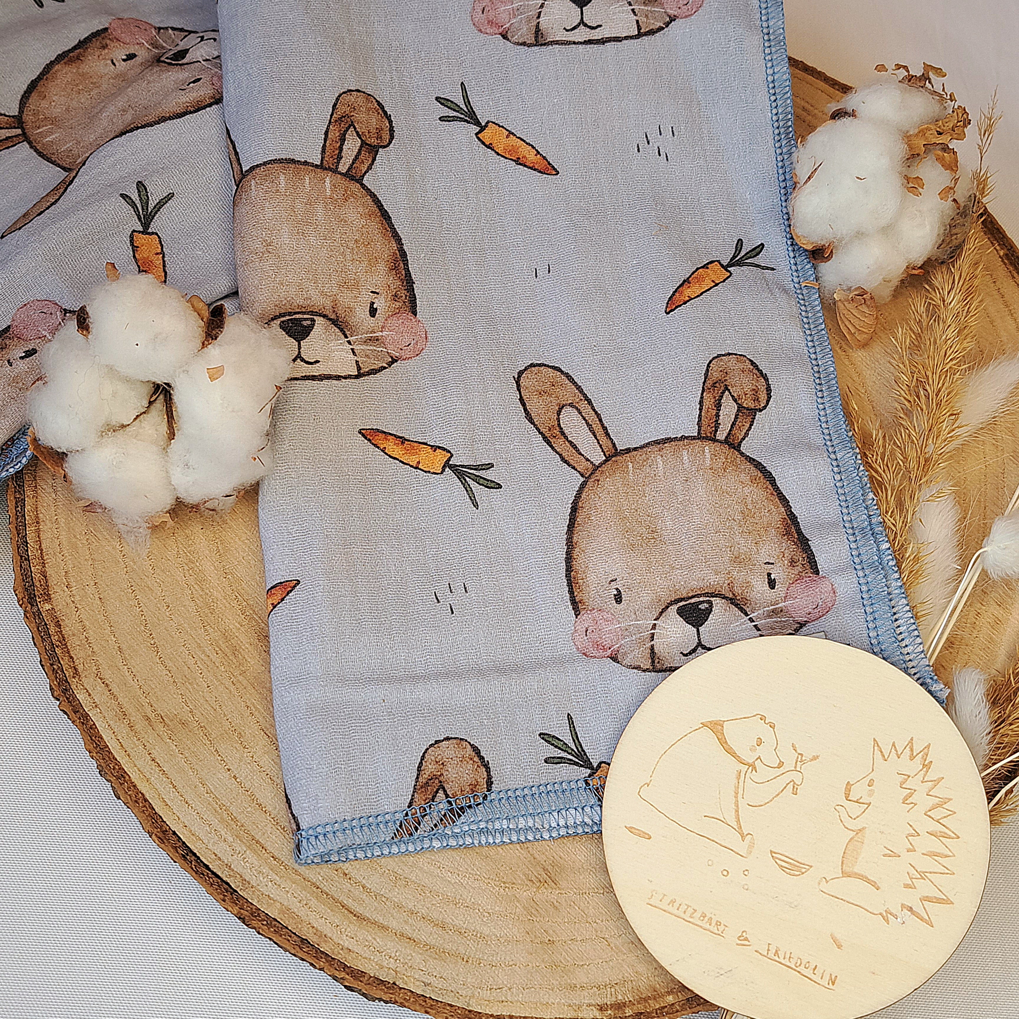 Musselintuch, Schmusetuch, Babydecke, Spucktuch, Weicher Stoff, Kuschelig