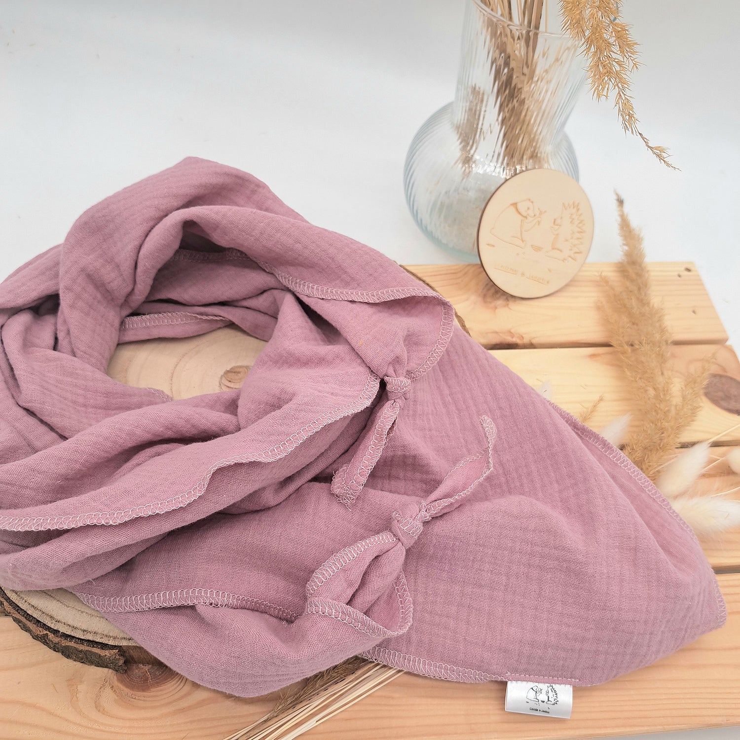 Musselinschal_Altrosa