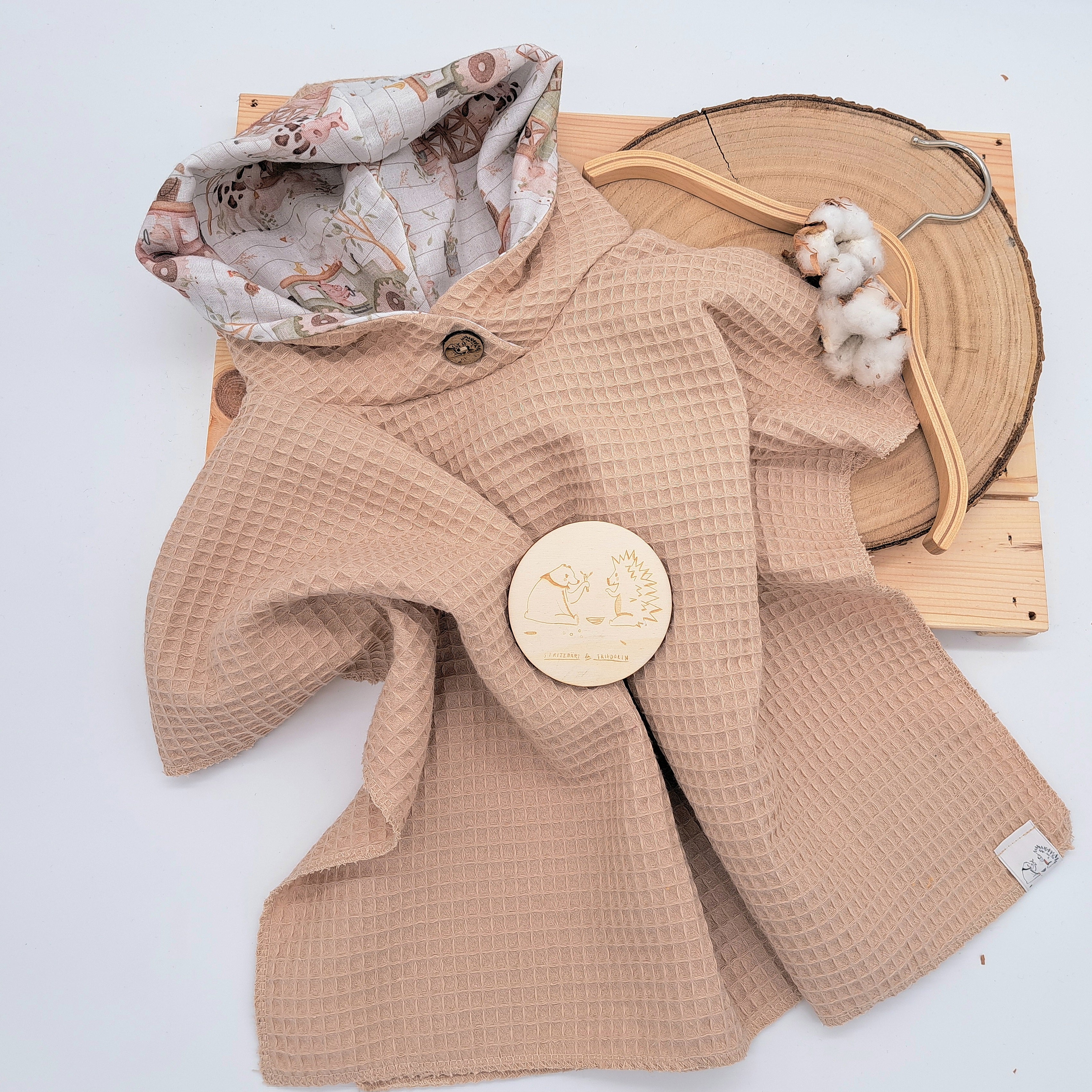  Badeponcho, Handtuch, Kleinkinderaccessoire, Babyaccessoire, praktisch, schnelltrocknend, luftig, leicht, Sommeraccessoire