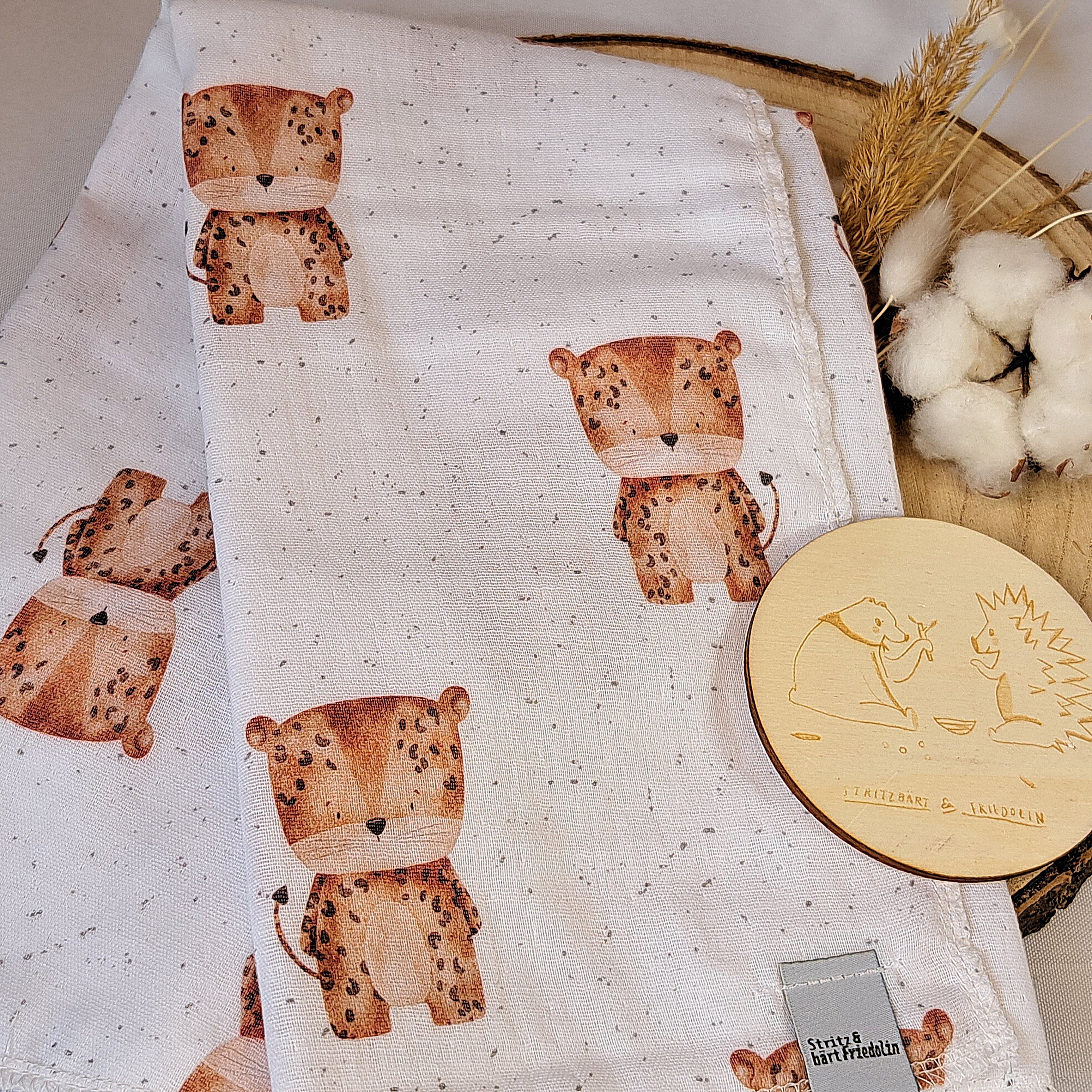 Musselintuch, Schmusetuch, Babydecke, Spucktuch, Weicher Stoff, Kuschelig