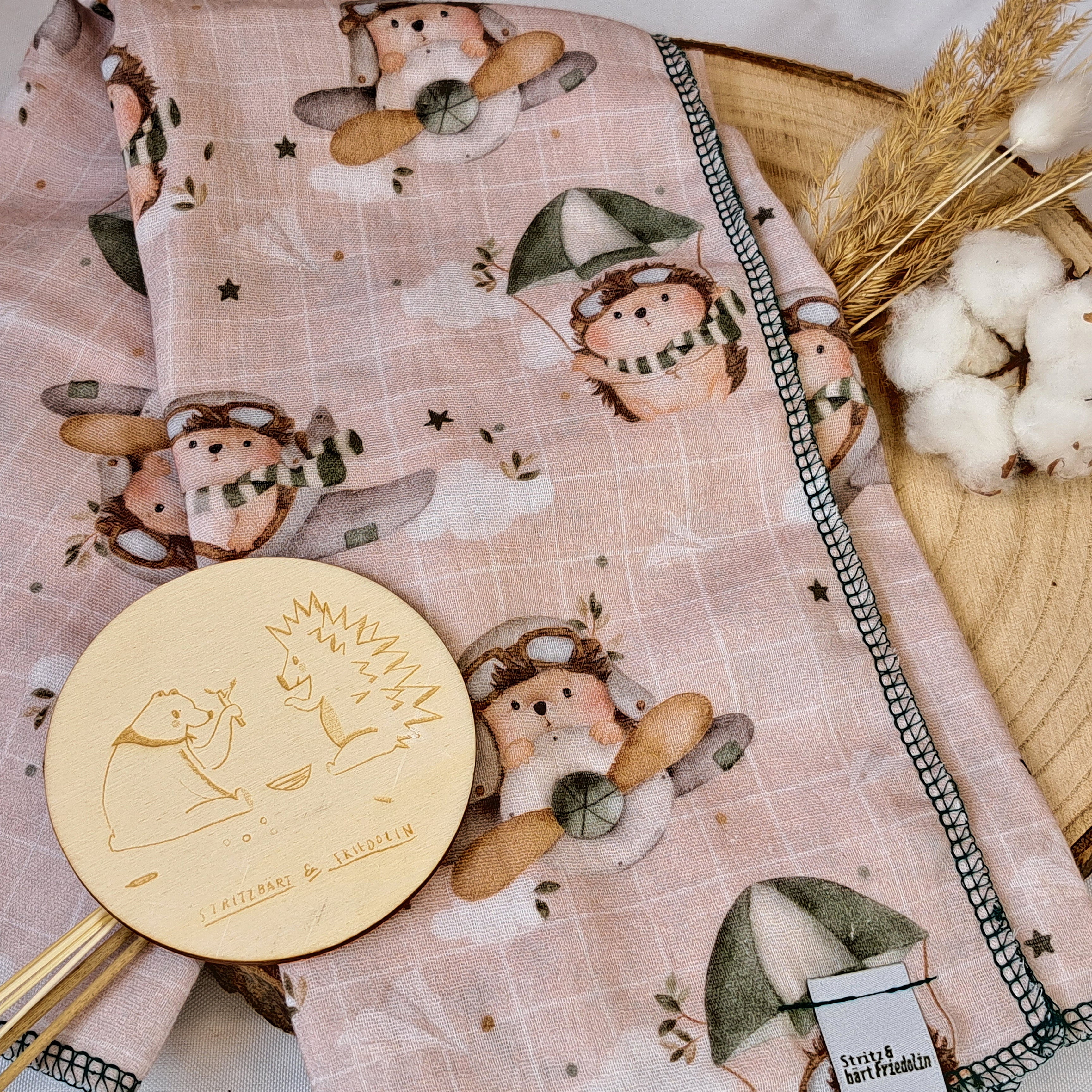 Musselintuch, Schmusetuch, Babydecke, Spucktuch, Weicher Stoff, Kuschelig