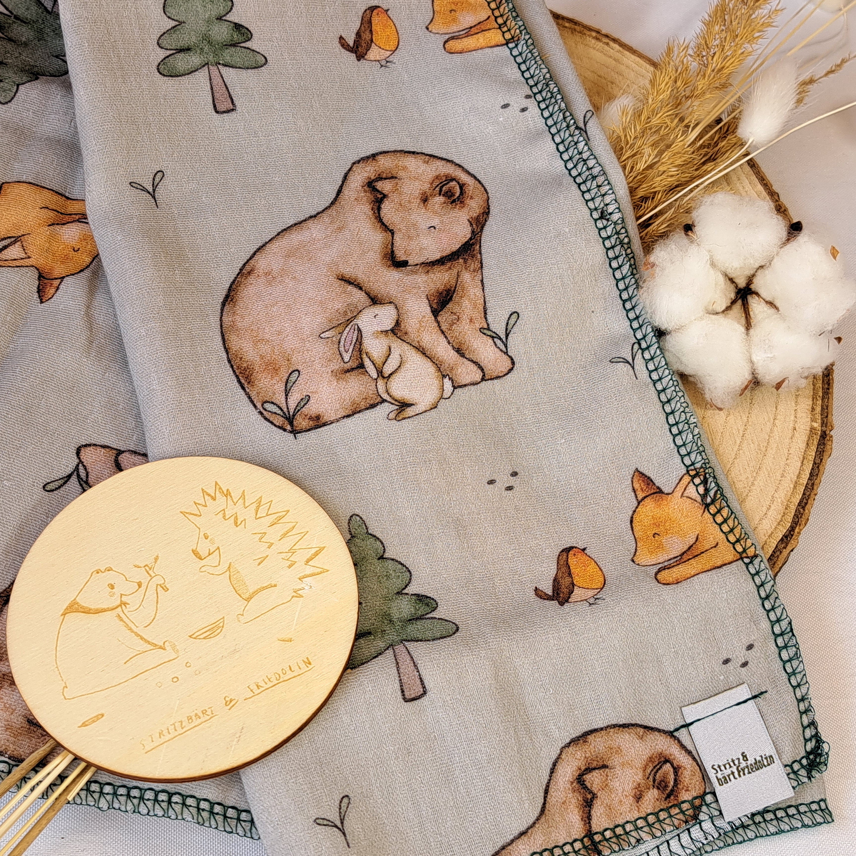 Musselintuch, Schmusetuch, Babydecke, Spucktuch, Weicher Stoff, Kuschelig