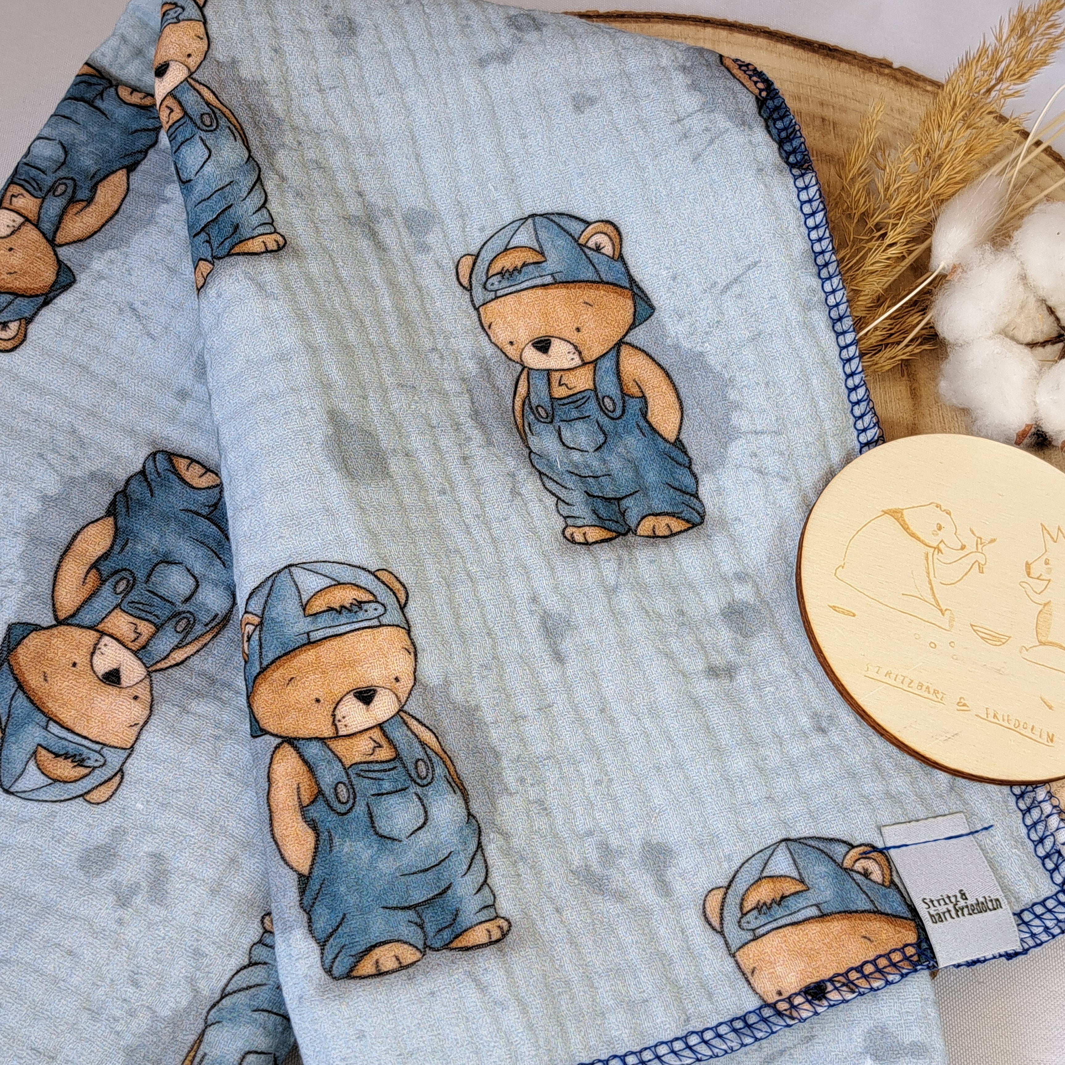 Musselintuch, Schmusetuch, Babydecke, Spucktuch, Weicher Stoff, Kuschelig