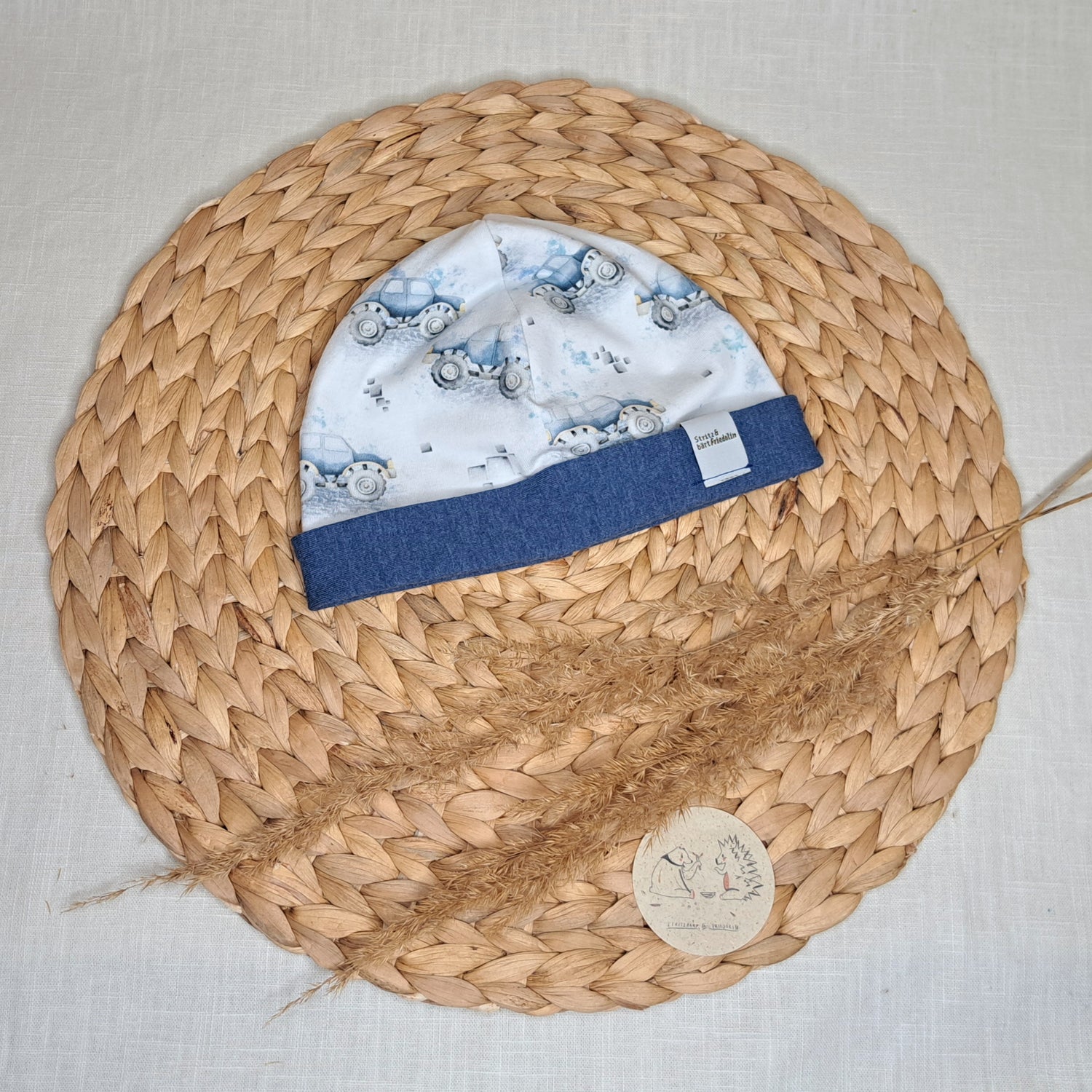 Beanie, Mütze, Kleinkind, Baby, mitwachsend, Frühjahr, Herbst, Wendeoptik